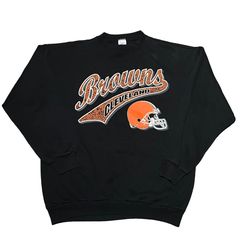 Vintage 80s Logo 7 Cleveland Browns Single Stitched Jersey T-Shirt