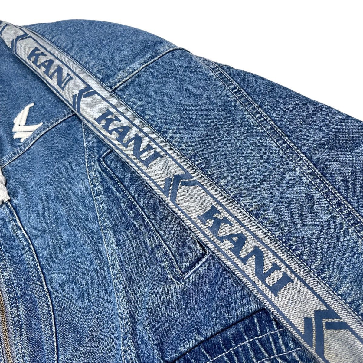 Karl Kani Karl Kani Vintage Cropped Denim Jean Jacket Size L / US 10 / IT 46 - 10 Thumbnail