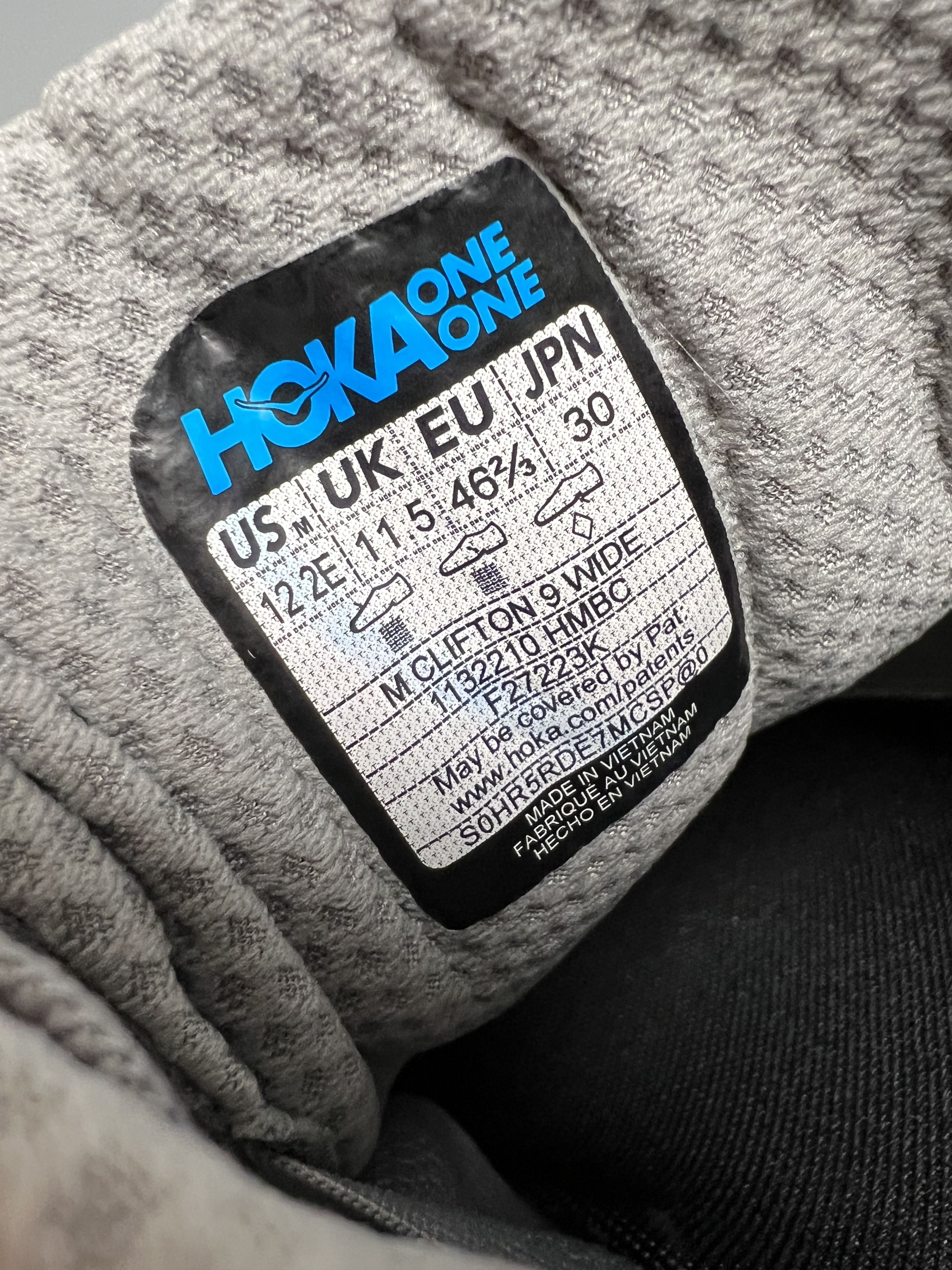 Hoka 12EE Hoka One One Clifton 9 Wide Running Shoes Walking Gym Size US 12 / EU 45 - 18 Thumbnail
