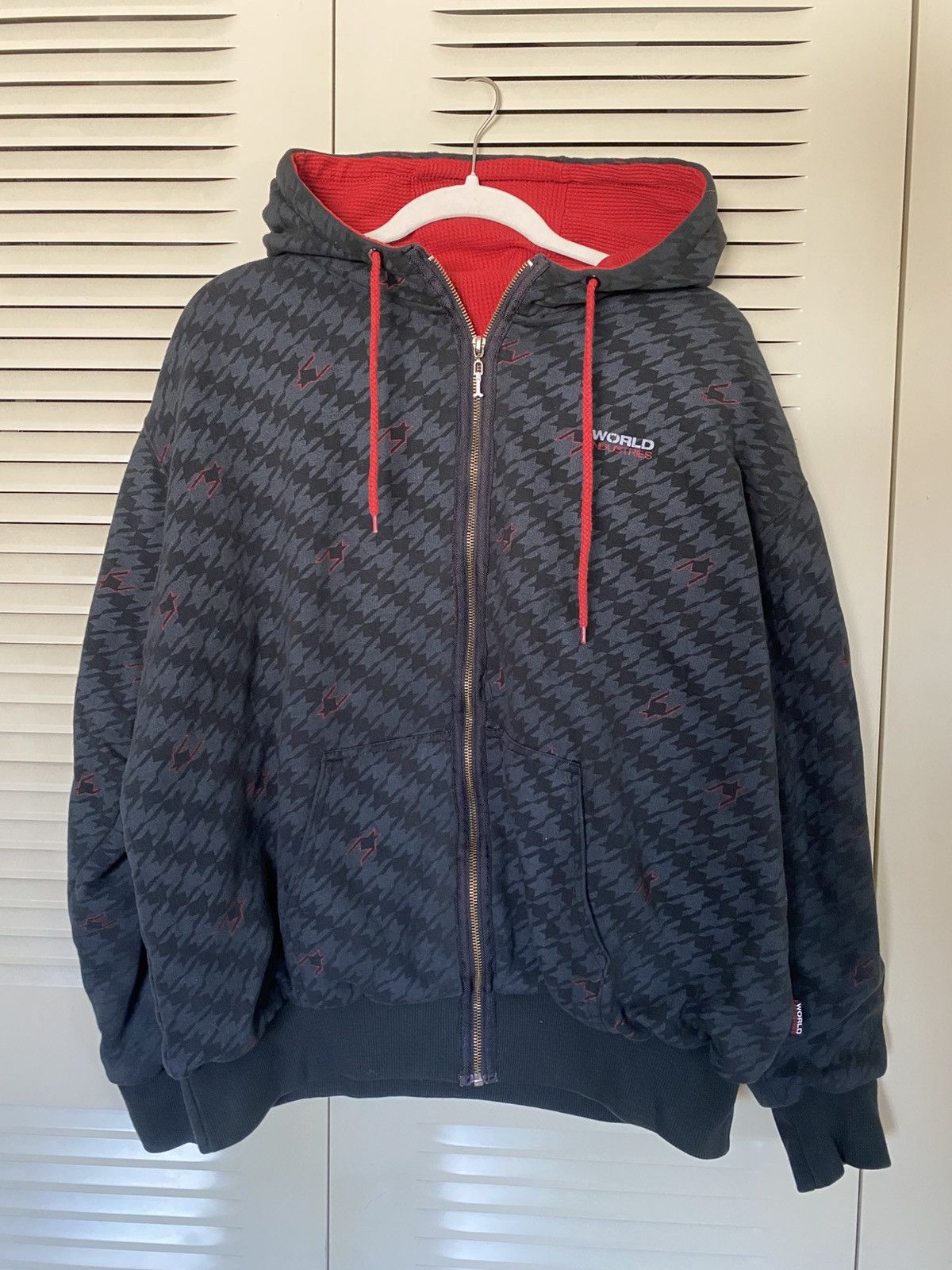 World Industries Vintage 90’s World Industries Zip Up Hoodie Sweatshirt y2K Size US L / EU 52-54 / 3 - 1 Thumbnail