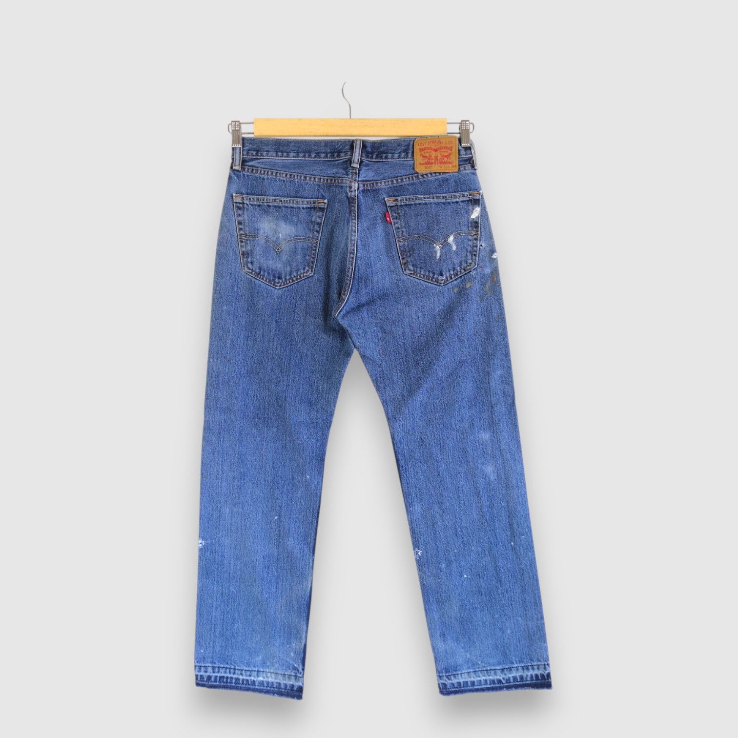Levi's Vintage Levis 551 Distressed Jeans Levi's Stonewash Denim Size US 34 / EU 50 - 2 Thumbnail