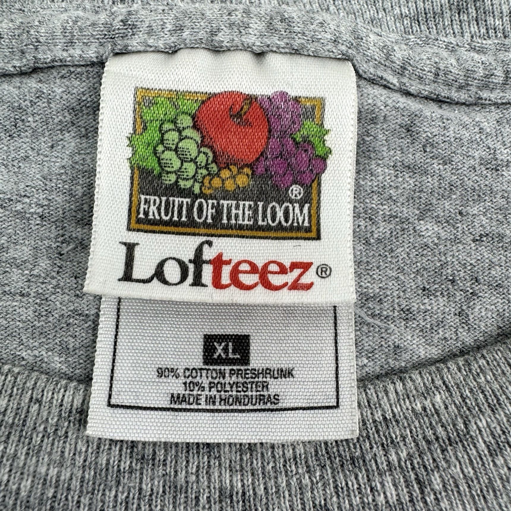 Fruit Of The Loom VINTAGE Fruit of the Loom T-Shirt Men XL Gray Logo 90s Y2K Broadband Movie Promo Size US XL / EU 56 / 4 - 3 Thumbnail