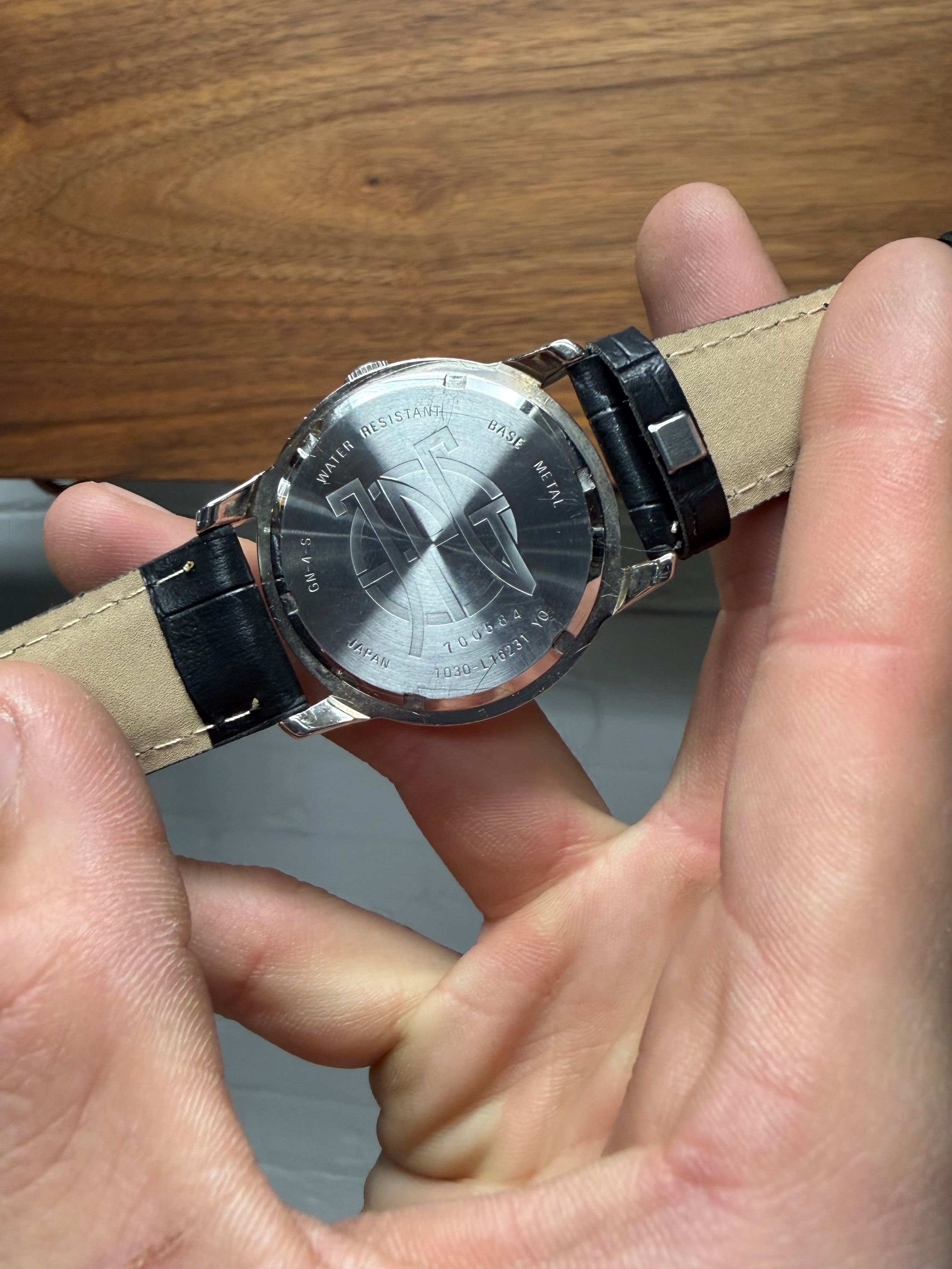 Other Vintage 90s Jean Paul Gaultier ‘JPG’ Watch with Black Leather Strap Size ONE SIZE - 4 Thumbnail