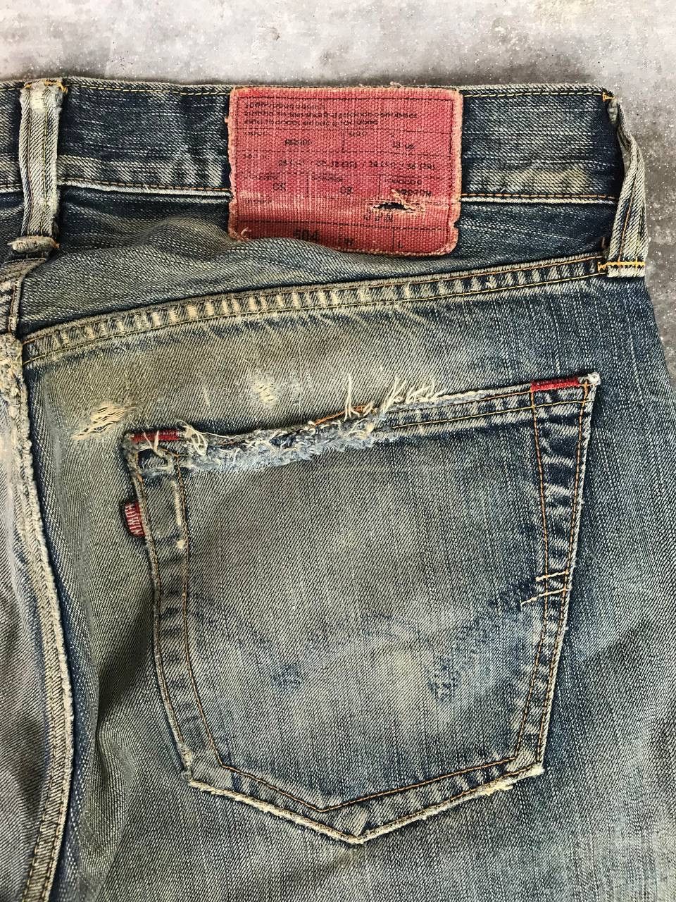 Edwin × Japanese Brand × Vintage Vintage Distressed Edwin Denim Pants Size US 36 / EU 52 - 6 Thumbnail