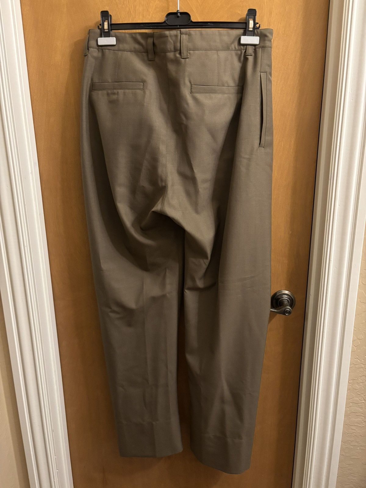 Lemaire Lemaire Taupe Pleated Trousers Size 27" / US 4 / IT 40 - 6 Thumbnail