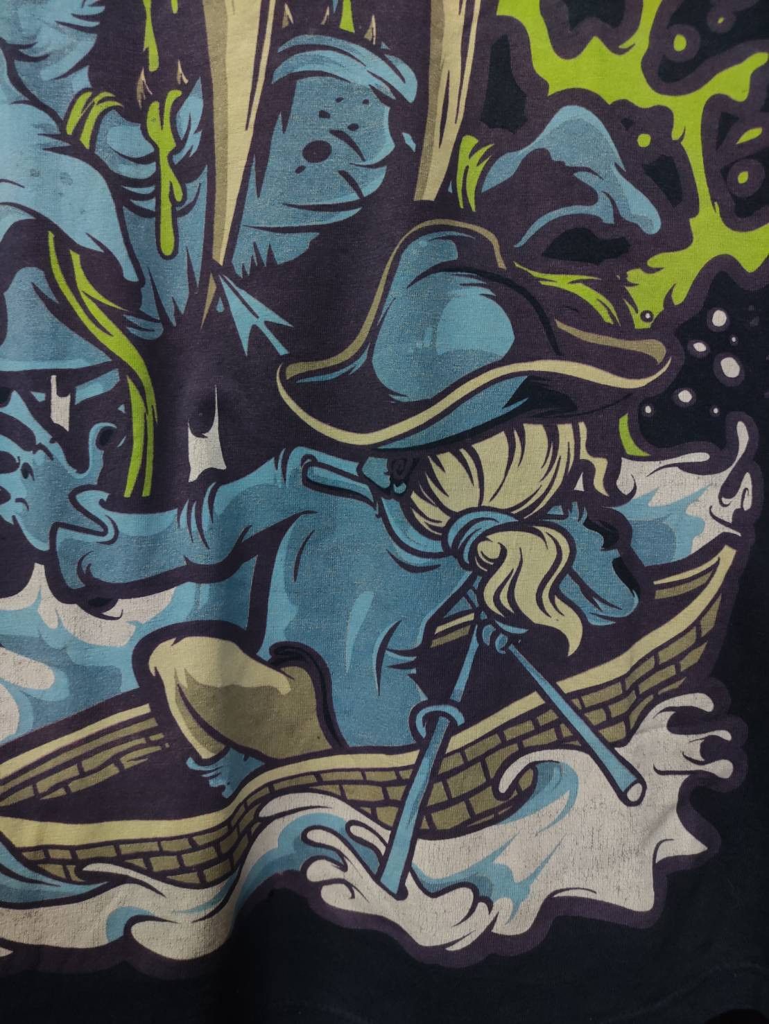 Band Tees Vtg 00's I Wrestled A Bear Once Band " Mutant Walrus " Size US L / EU 52-54 / 3 - 5 Thumbnail