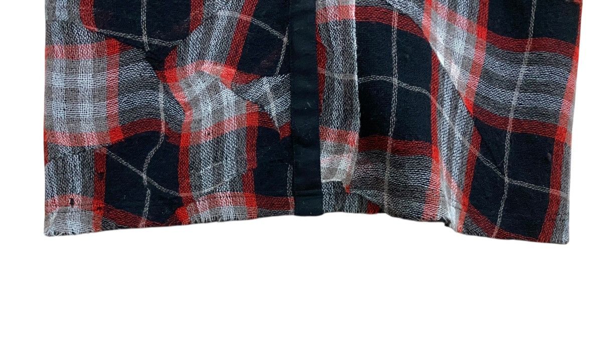 Yohji Yamamoto Rare Vintage Yohji Yamamoto Tartan Wool Parkas Hoodie 2000s Size US M / EU 48-50 / 2 - 11 Thumbnail