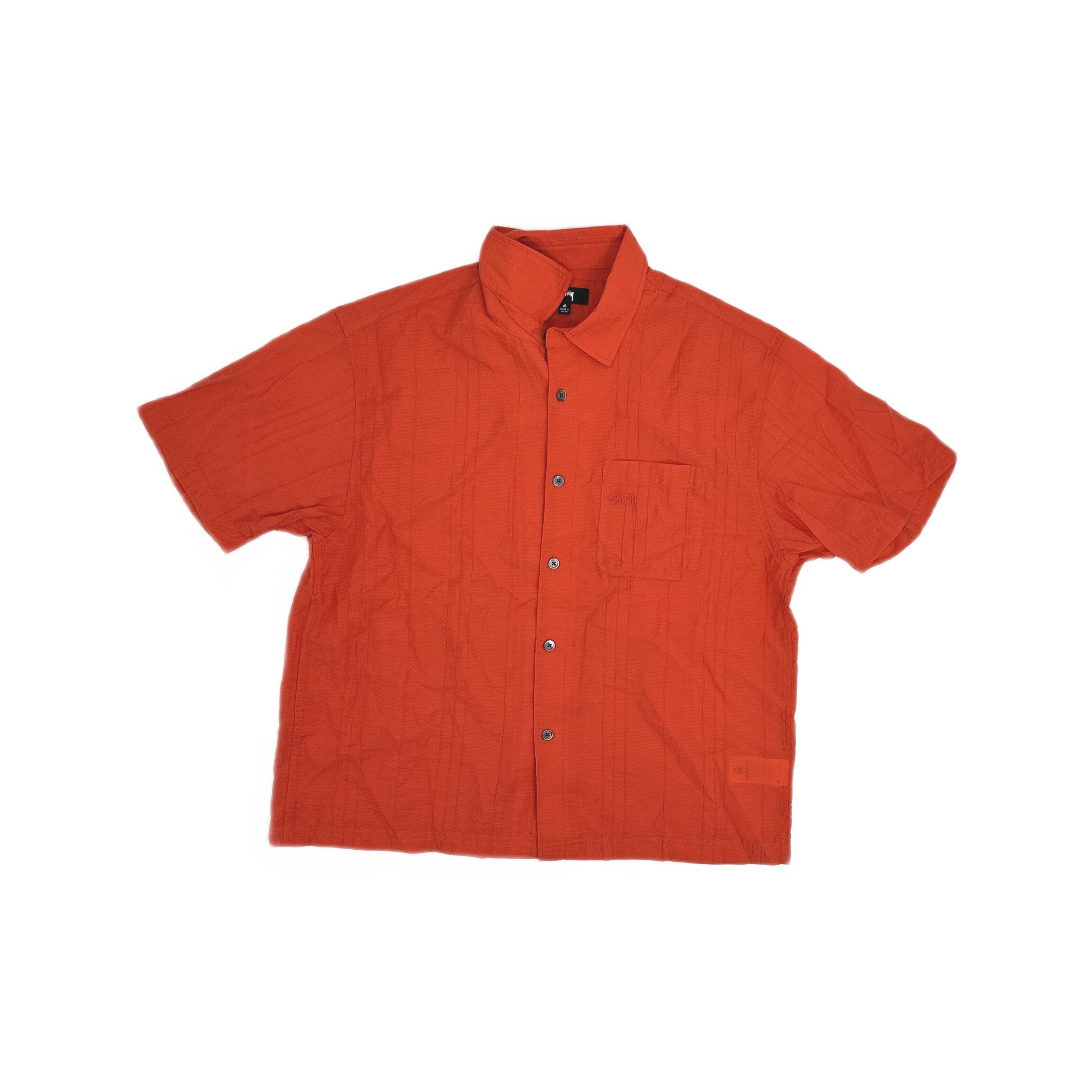 Stussy Stussy Textured Short Sleeve Button Up Shirt Size M Size US M / EU 48-50 / 2 - 1 Thumbnail