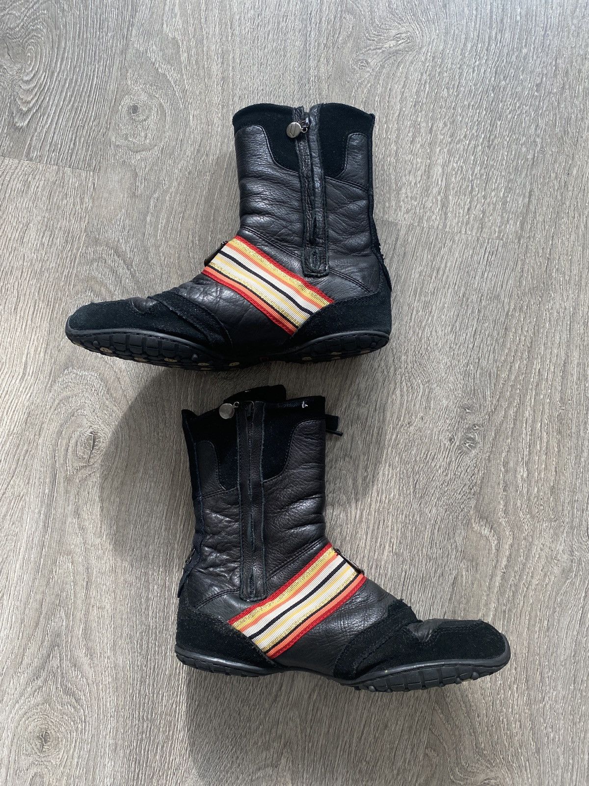 Diesel × Vintage Vintage Diesel Izuu Boxer High Leather boots biker /Wrestlin Size US 7 / IT 37 - 7 Thumbnail