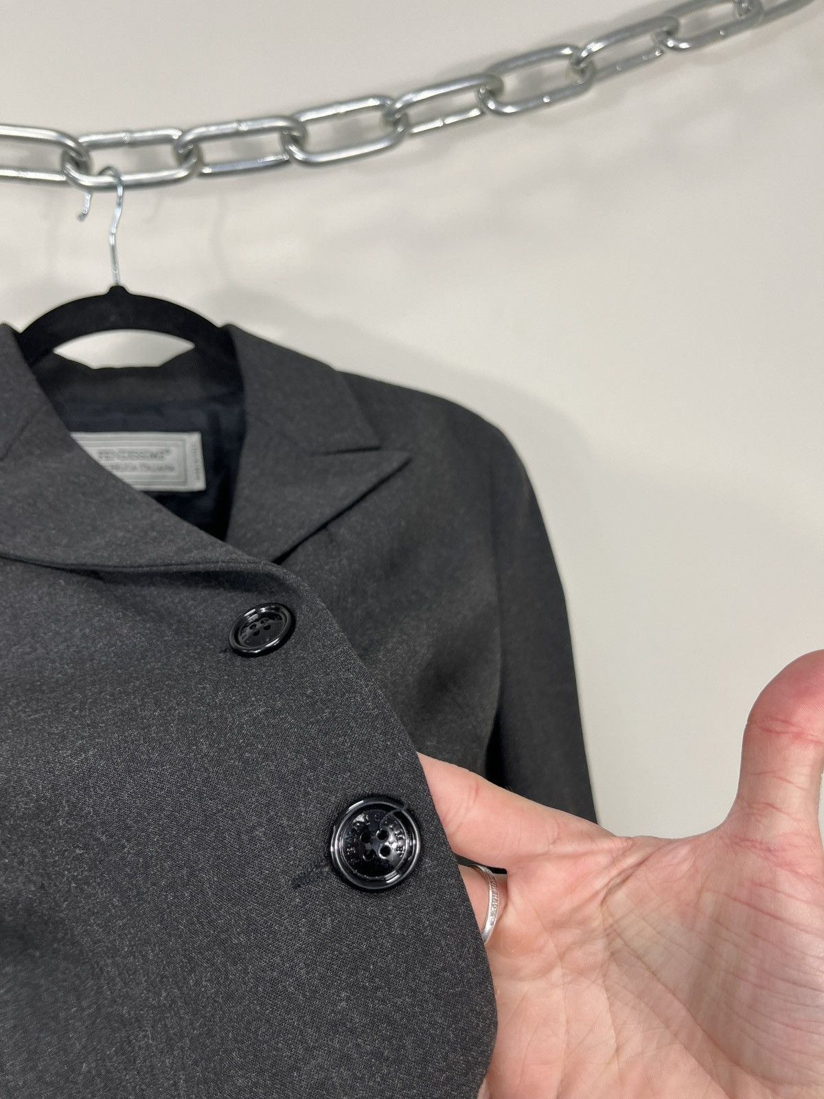 Fendi Fendissime Luxury Grey Viscose Fendi Blazer Jacket Size M / US 6-8 / IT 42-44 - 8 Thumbnail