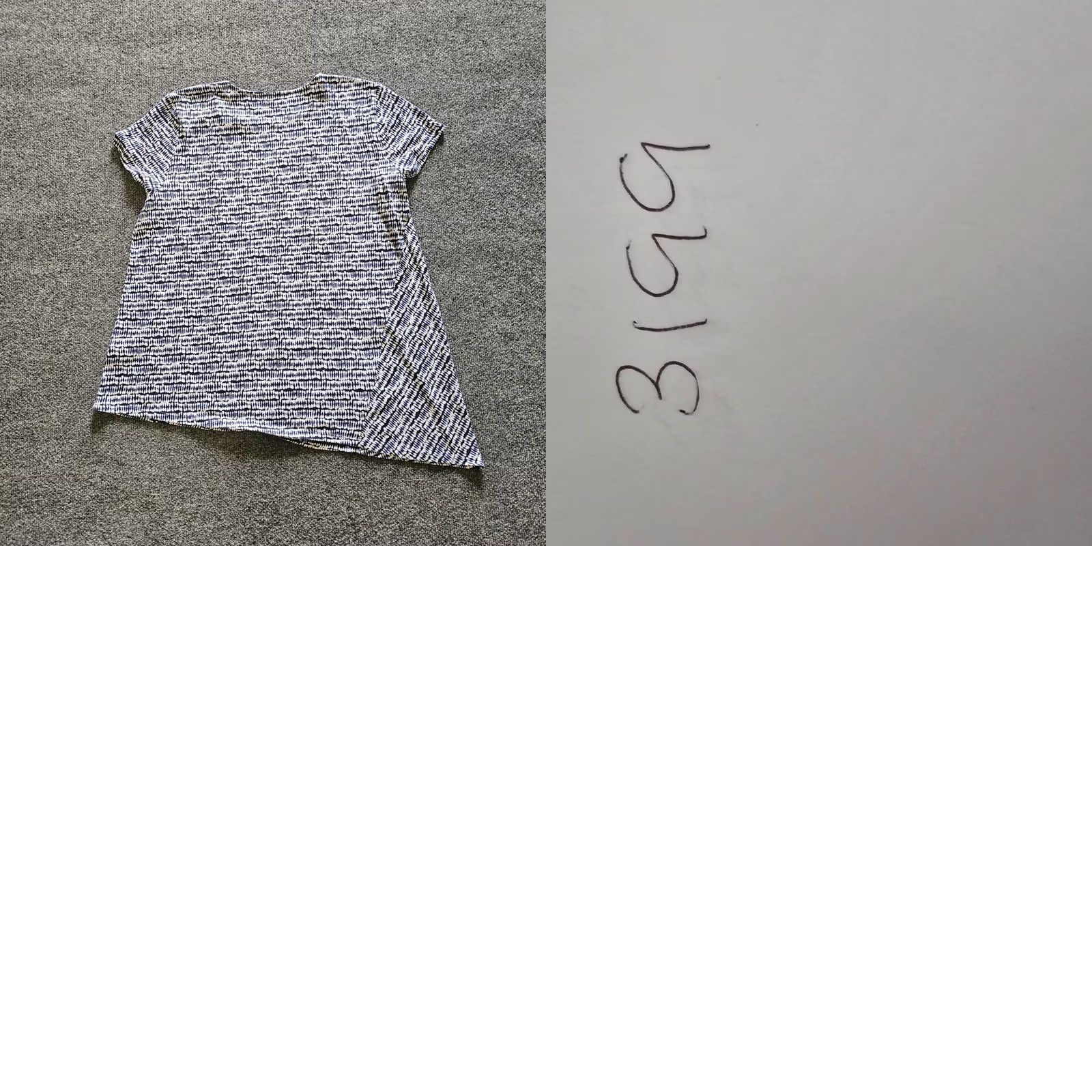 J. Jill J. Jill Top Shirt Women Medium Blue Linen Short Sleeve Asymmetrical Casual Career Shirt Size M / US 6-8 / IT 42-44 - 8 Thumbnail