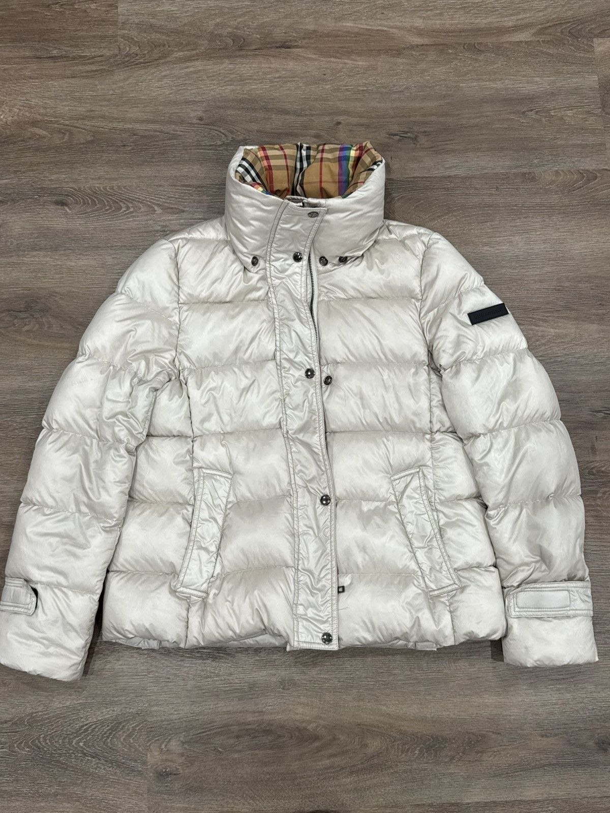 Burberry Burberry London Rainbow Check Lined Puffer Jacket FW18 Size XL / US 12-14 / IT 48-50 - 4 Thumbnail