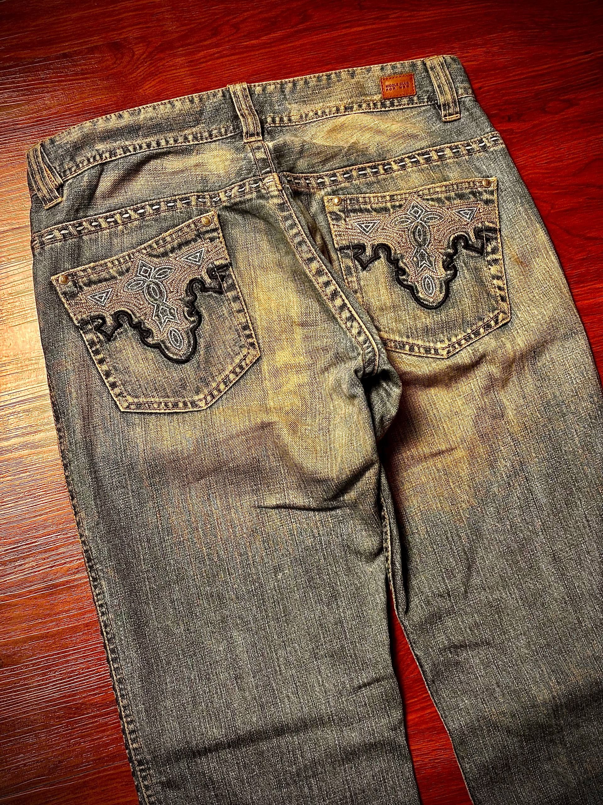 Nicole Club Vintage Y2K Mud Wash Nicole Club For Men Denim Pants Size US 32 / EU 48 - 2 Thumbnail