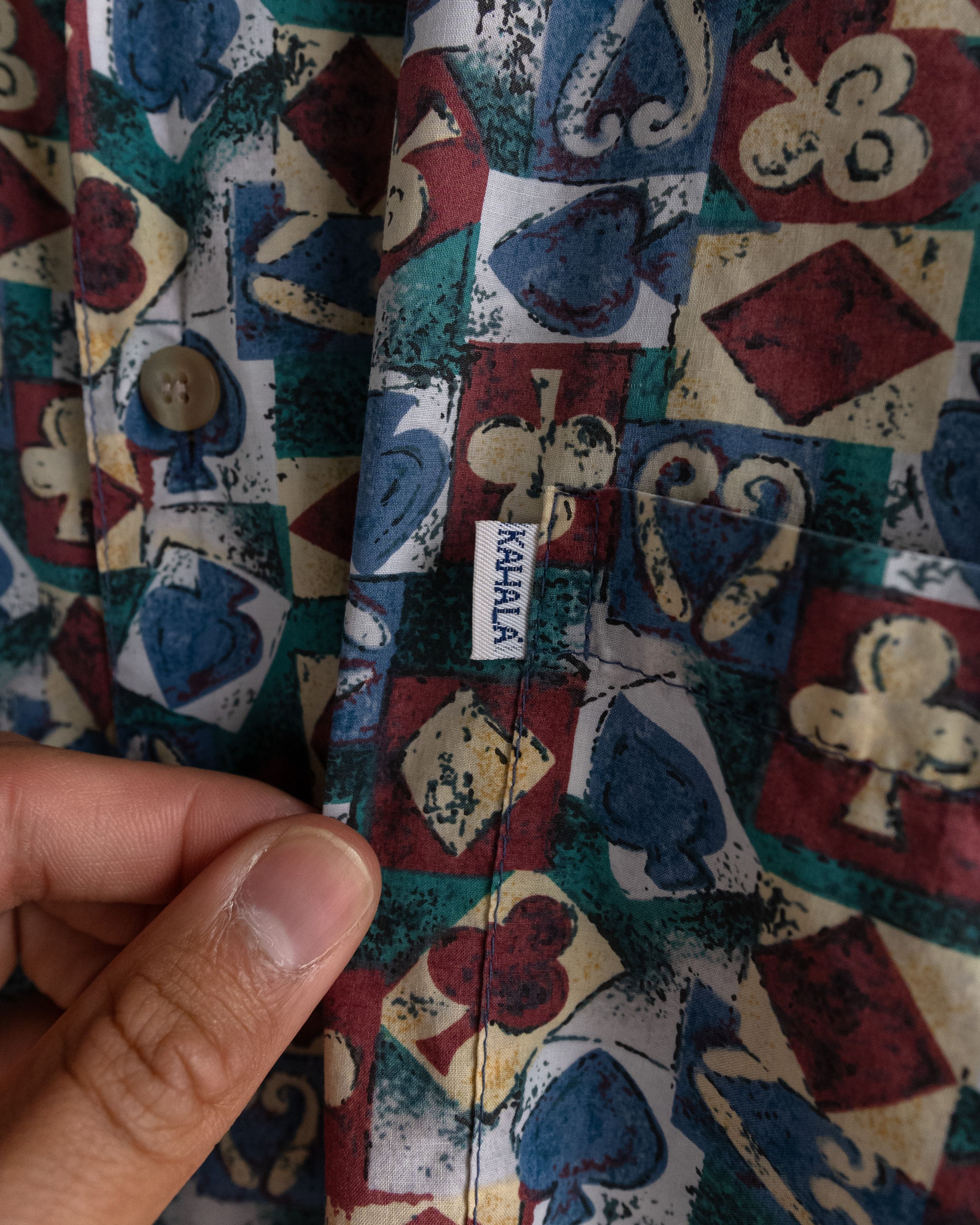 Vintage Vintage 90s Kahala Card Deck Symbols Hawaiian Shirt Men's XL Size US XL / EU 56 / 4 - 3 Thumbnail