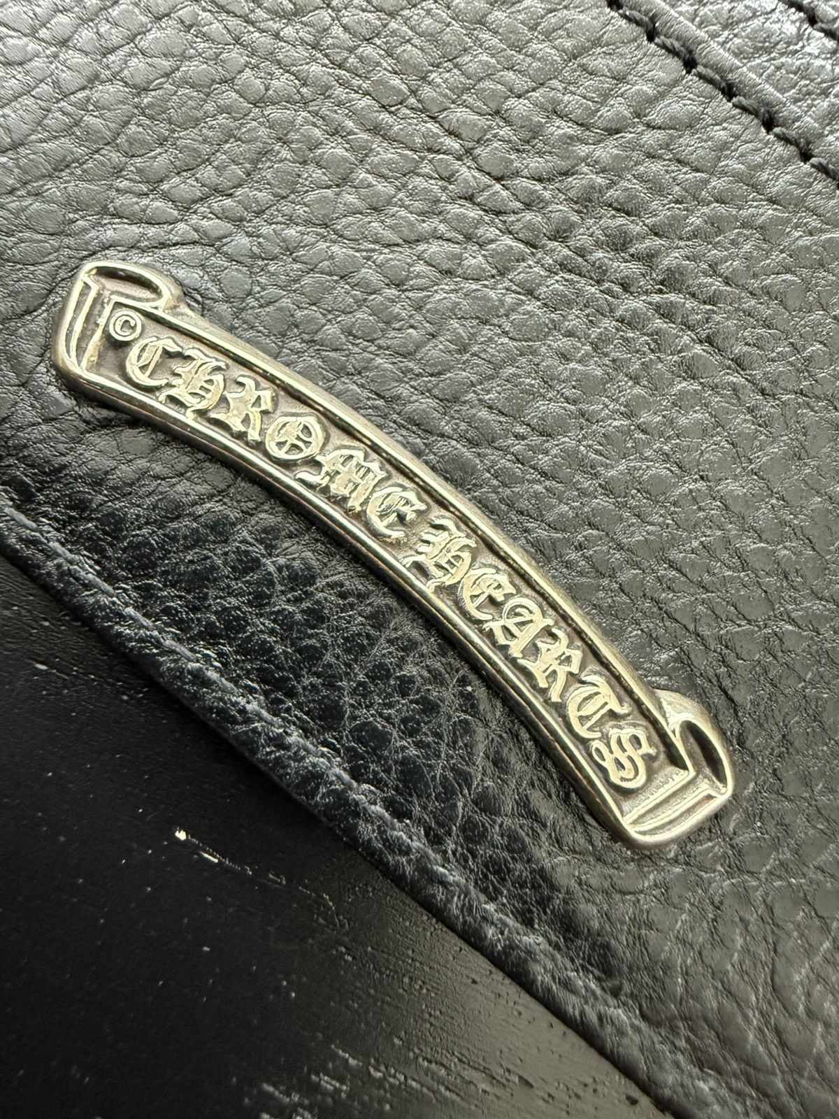 Chrome Hearts SCROLL CARDHOLDER WALLET BLACK Size ONE SIZE - 3 Thumbnail
