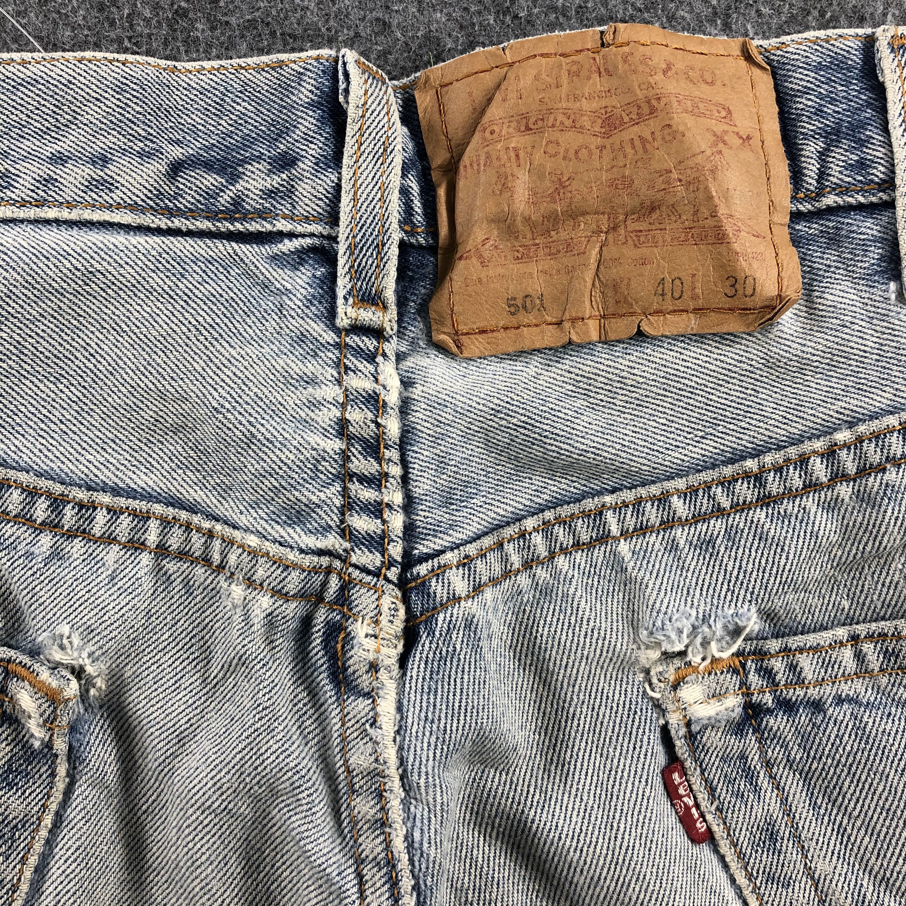 Levi's × Vintage Vintage 90s Levis Jeans Lot 501-JM976 Size US 39 - 6 Thumbnail