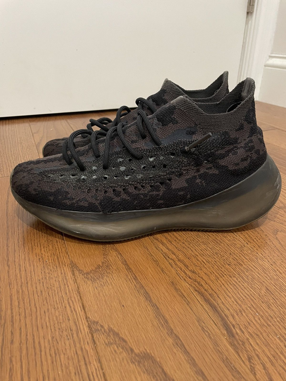 image of Adidas x Kanye West Yezzy 380 Onxy Shoes in Black, Men's (Size 9)