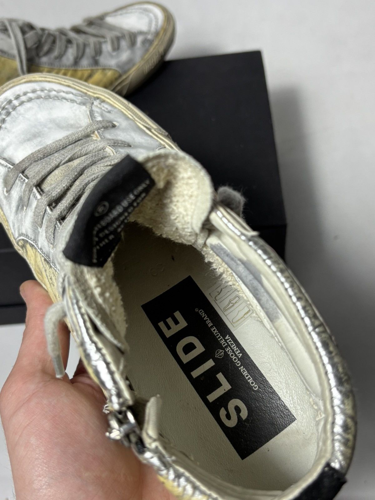 Golden Goose Golden Goose Slide leather sneakers Size US 9 / IT 39 - 9 Thumbnail