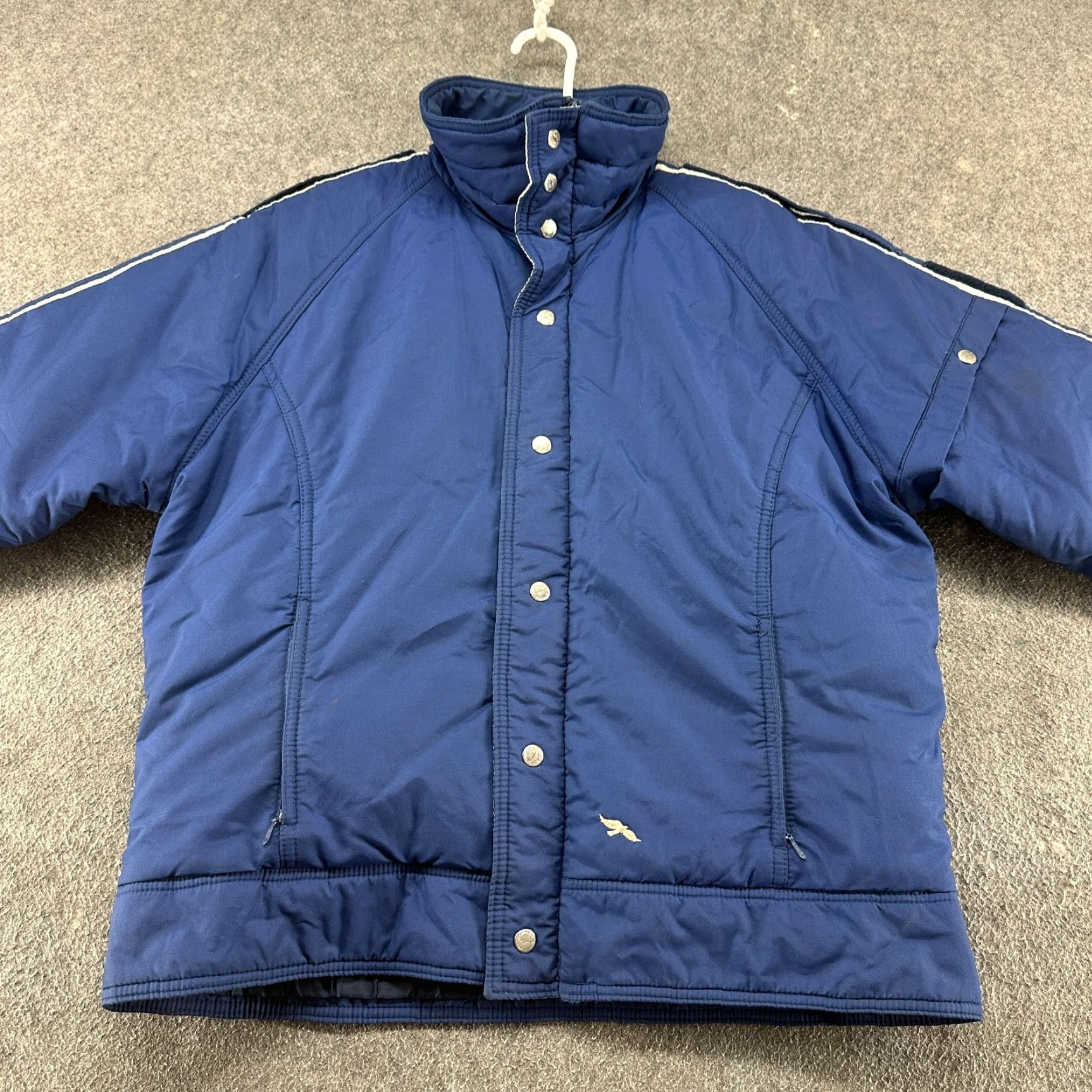 Vintage VINTAGE Powder Gear Jacket Mens XL Blue Parka Puffer Quilted Lined Down 90s Size US XL / EU 56 / 4 - 3 Thumbnail