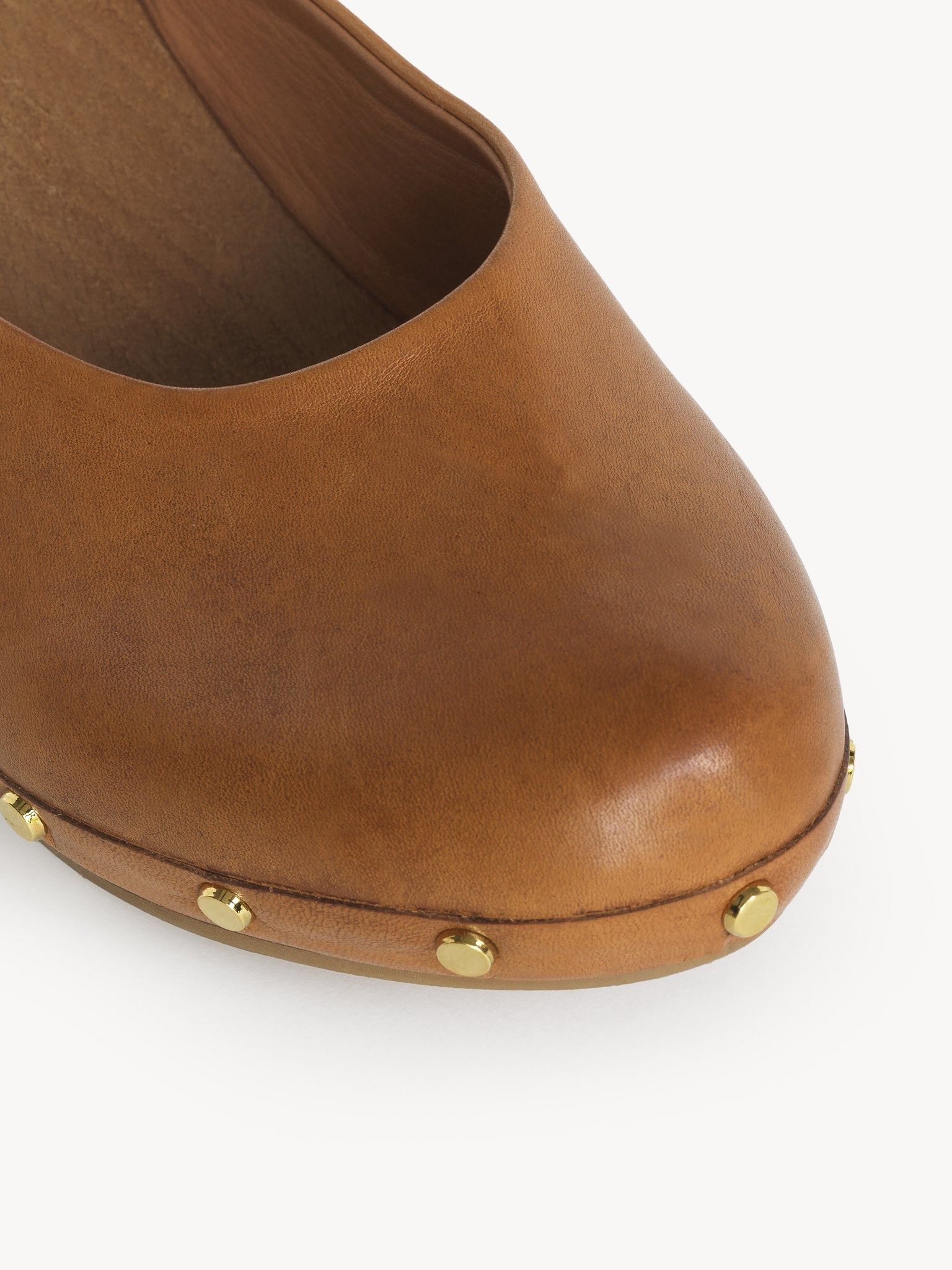 Chloe oc11z0825 Judith Clog in Smooth Tan Size US 11 / IT 41 - 5 Thumbnail