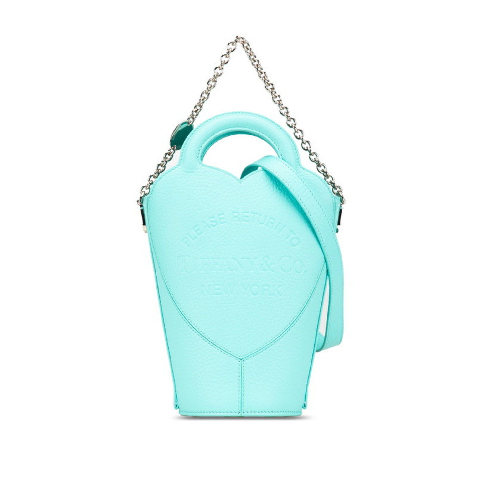 Tiffany & Co. Tiffany Return To Mini Crossbody Bag Handbag Shoulder 2WAY Blue Leather Women's TIFFANY&Co. Size ONE SIZE - 1 Thumbnail