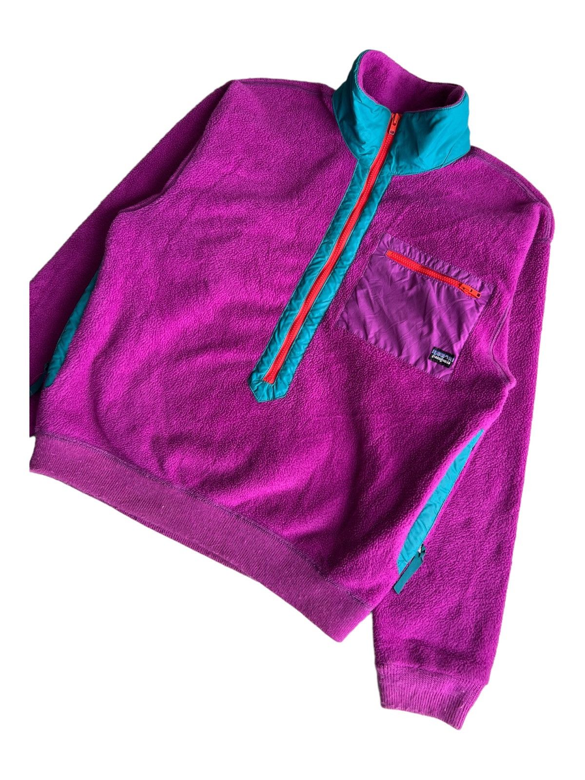Patagonia 1980s Patagonia Retro X Pocket Half Zipper Fleece Sweater Size US S / EU 44-46 / 1 - 3 Thumbnail