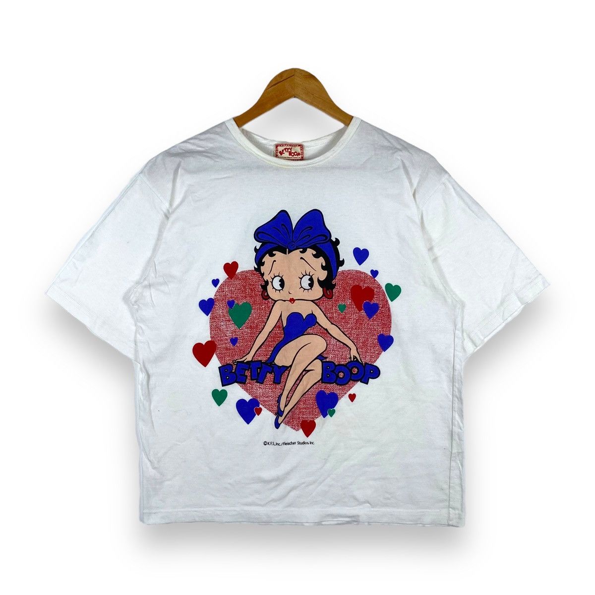 Vintage 90's BETTY BOOP Colourful Love Graphic Tee Shirt