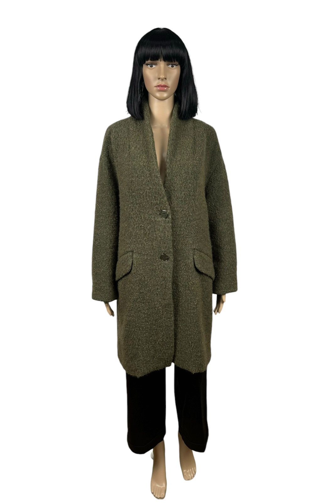 Pinko Pinko Lana Wool- Cotton Coat size US10 Size L / US 10 / IT 46 - 2 Thumbnail