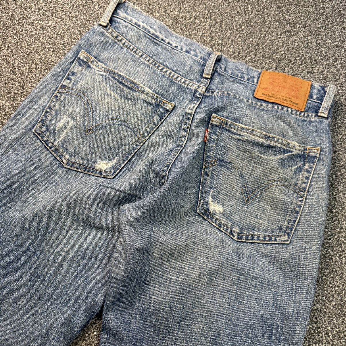 Engineered Garments × Levi's 🔥🇯🇵 90s Japanese Archival Levis Distressed Faded Denim Size US 32 / EU 48 - 6 Thumbnail