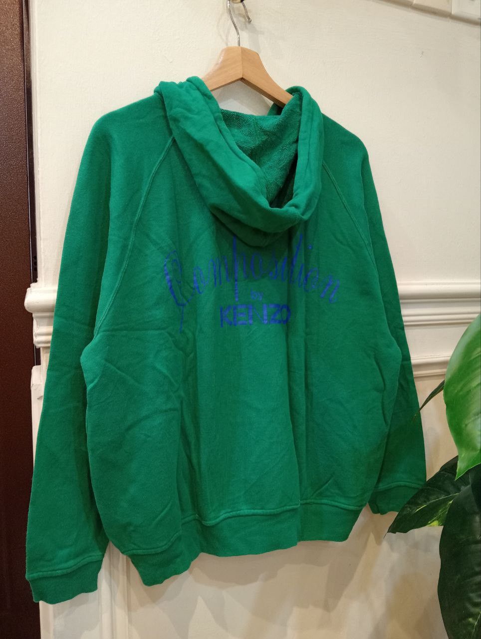 Kenzo VINTAGE KENZO JAPAN COMPOSITION HOODIE - SIZE 38 Size US M / EU 48-50 / 2 - 1 Thumbnail