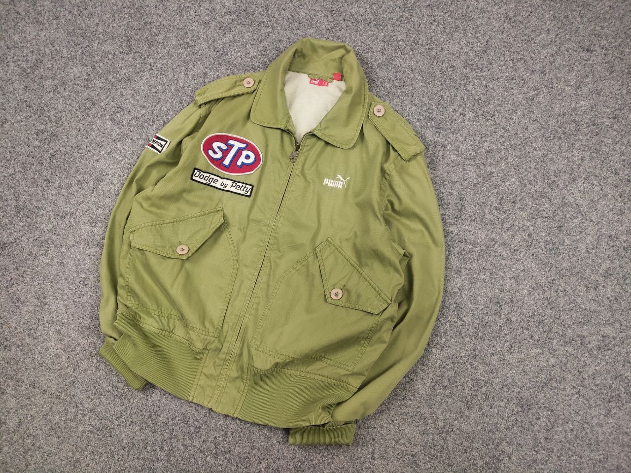 Puma Rare Vintage Richard Petty Puma Dodge STP Logo Green Jacket Size US M / EU 48-50 / 2 - 4 Thumbnail