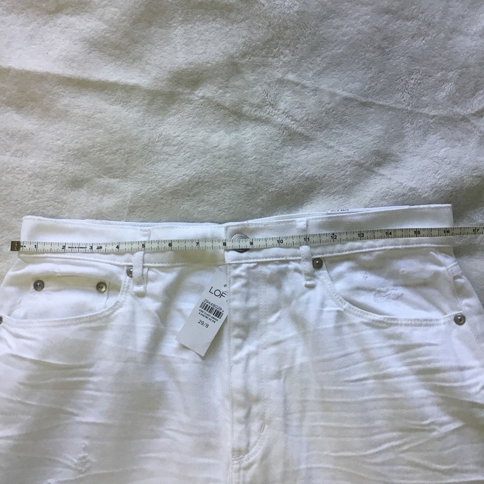 Loft Loft White High Waist Boyfriend Jeans Size 29" - 13 Thumbnail