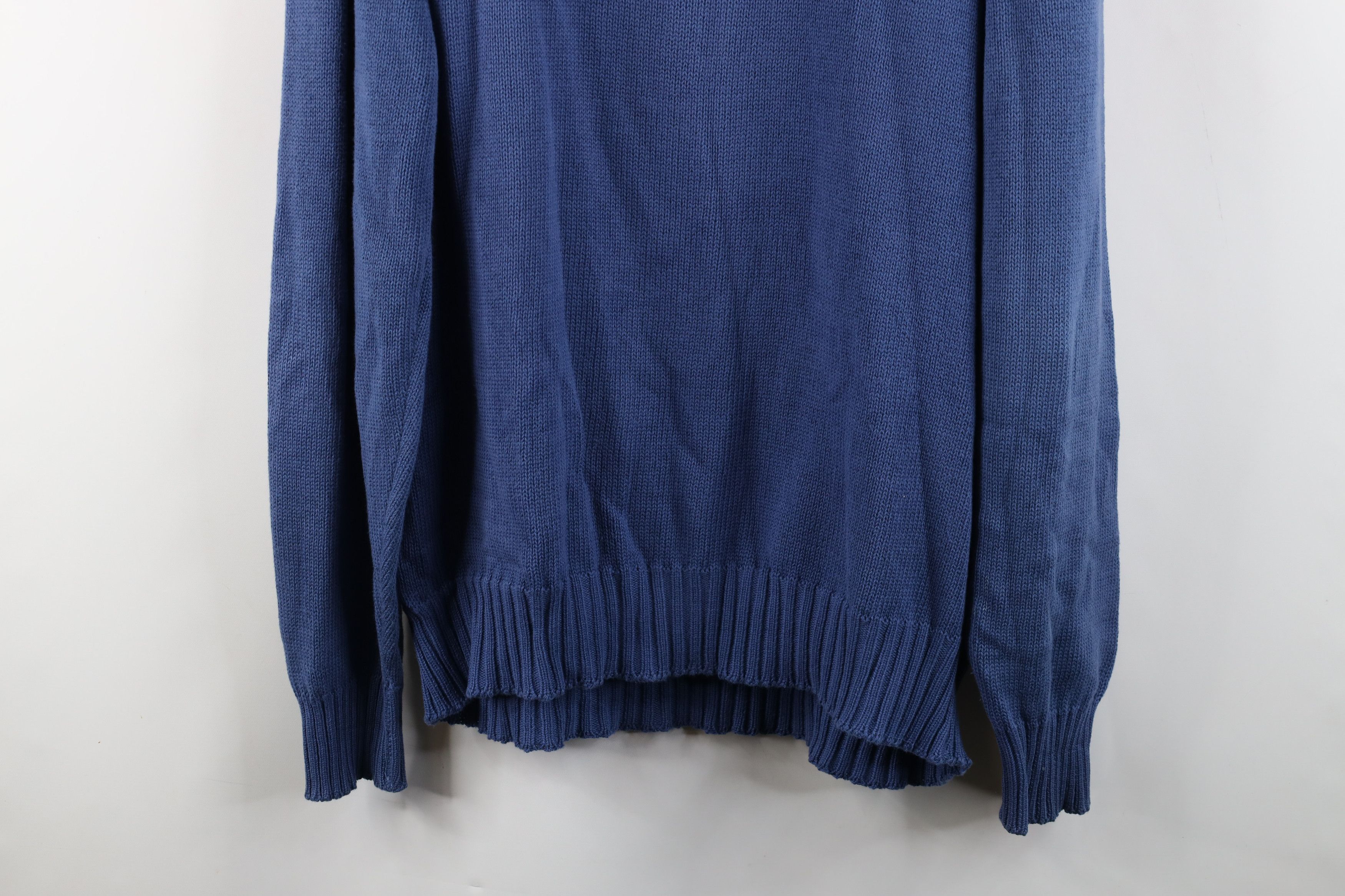 Brooks Brothers × Vintage Vintage 60s Brooks Brothers Cotton Knit Sweater Blue USA Size US L / EU 52-54 / 3 - 12 Thumbnail