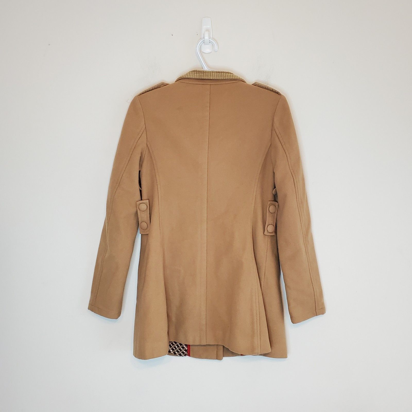 Burberry Thomas Burberry Wool Peacoat tan size XS Size XS / US 0-2 / IT 36-38 - 2 Thumbnail