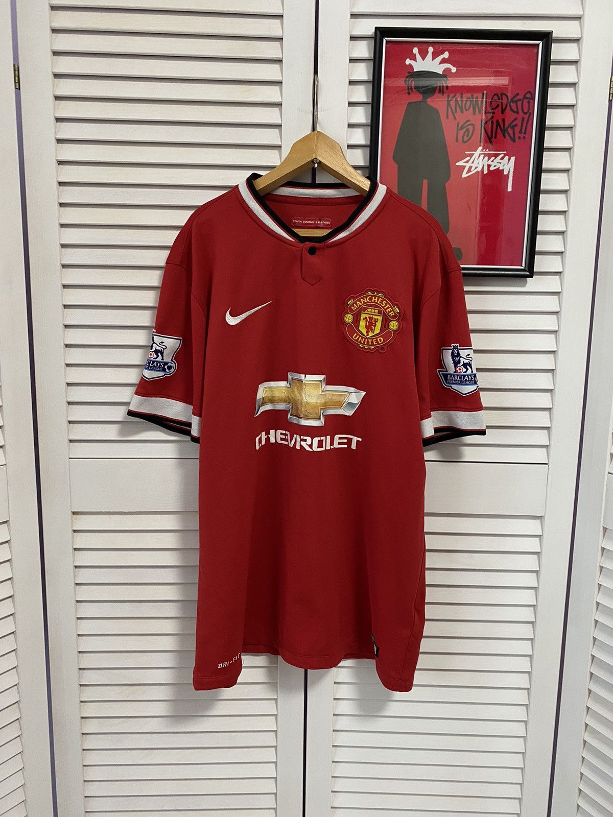 Nike Shirt Jersey Nike Manchester United Home 2014 Blind 17 Size US M / EU 48-50 / 2 - 1 Thumbnail