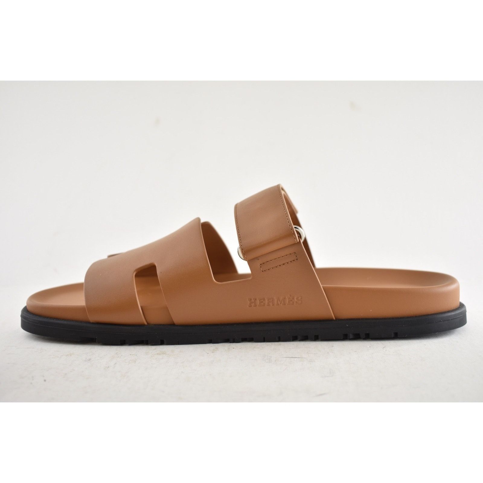 Hermes Hermes Chypre Sandal Mens Naturel Leather H Logo Flat 45 12 Size US 12 / EU 45 - 9 Thumbnail