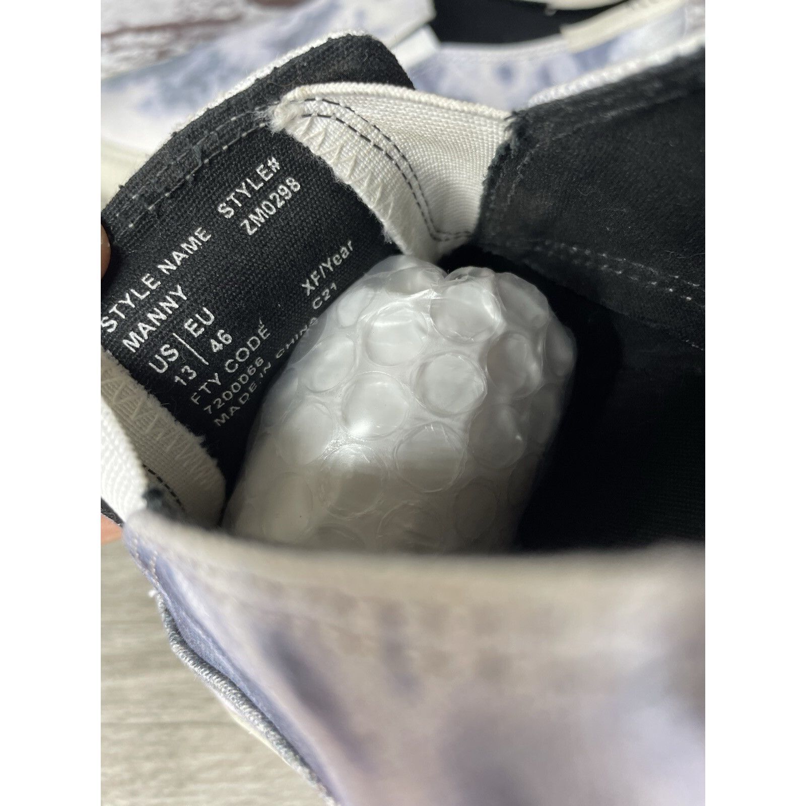 Allsaints All Saints Manny Blue White Tie Dye Canvas Slip On Casual Sh Size US 13 / EU 46 - 7 Thumbnail