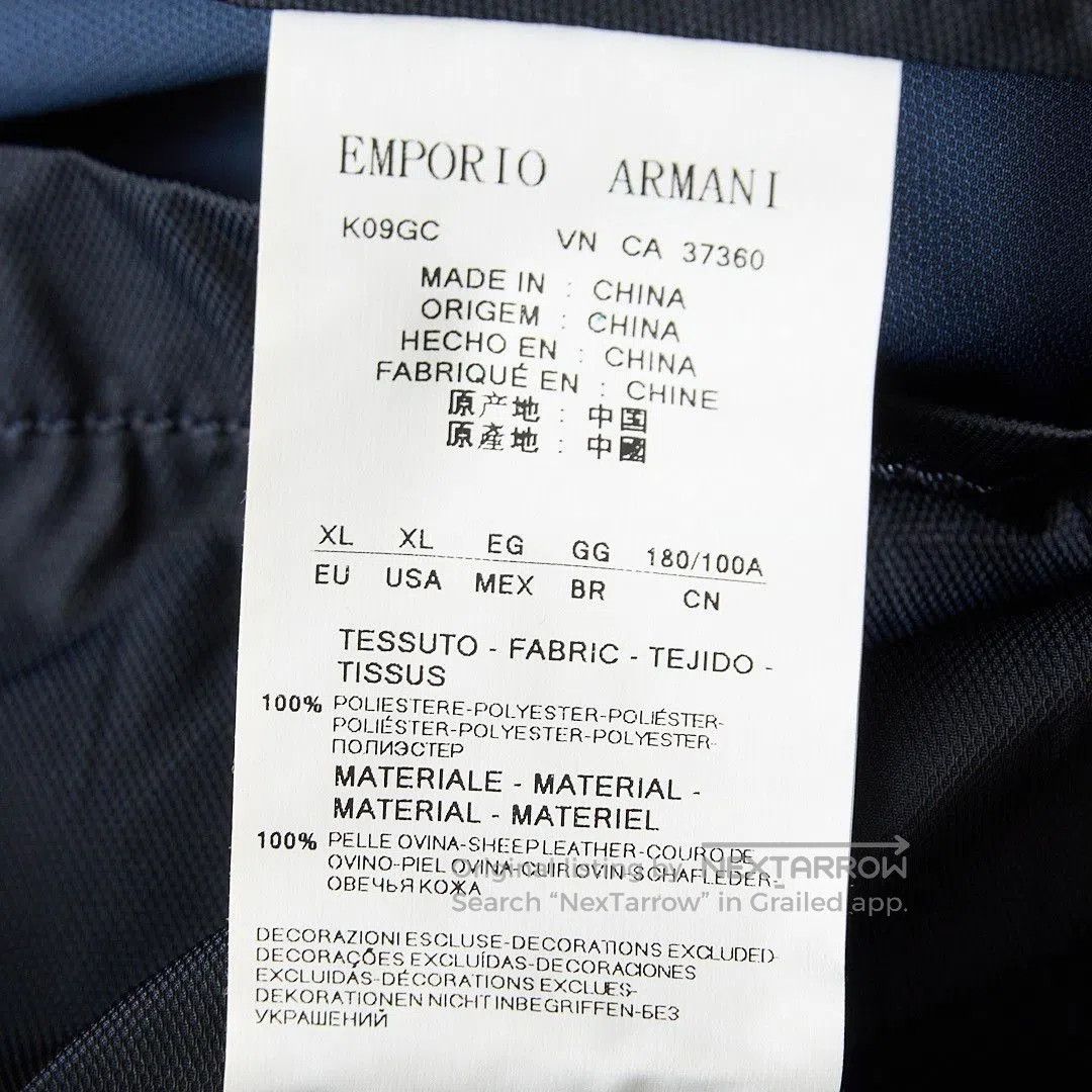 Emporio Armani Emporio Armani Men's Navy Safari Jacket. Size US XL / EU 56 / 4 - 5 Thumbnail