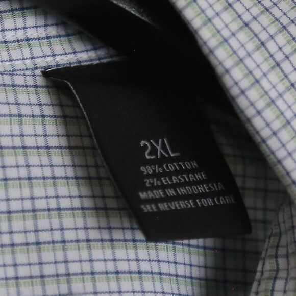 Bloomingdale's The Men's Bloomingdale's Green Multi Plaid Button Down Size US XXL / EU 58 / 5 - 4 Thumbnail
