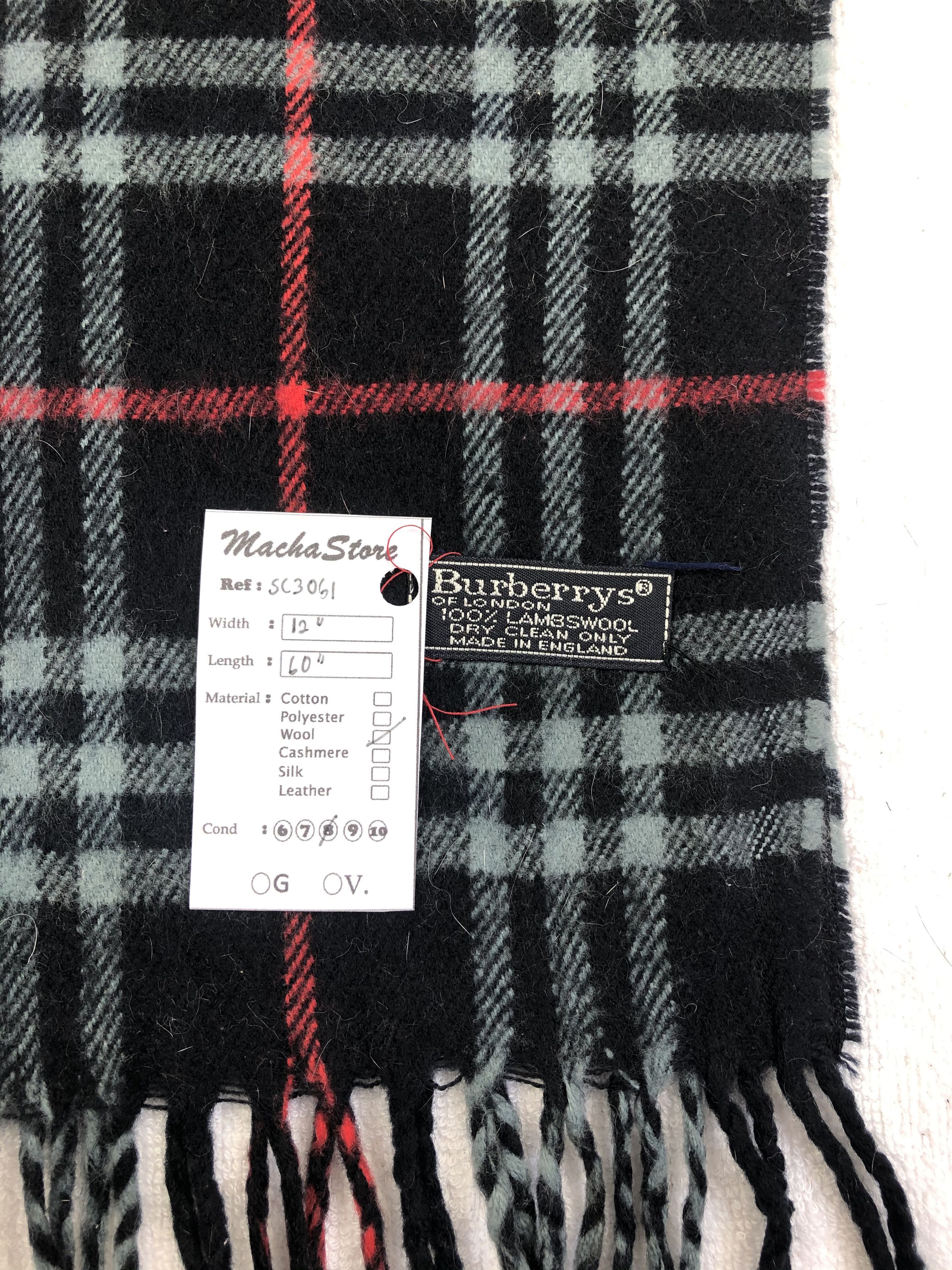 Burberry Vintage Burberry Lambswool Scarf / Muffler / Neckwear Size ONE SIZE - 4 Thumbnail