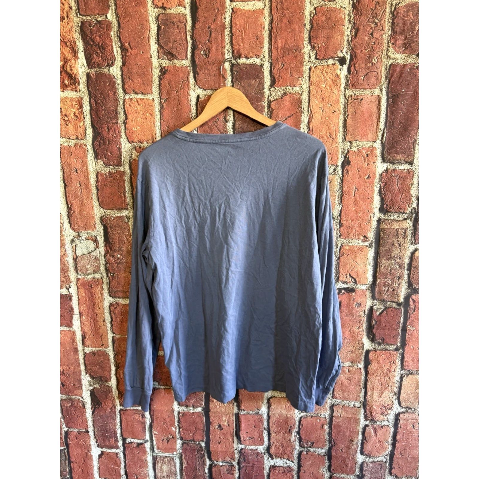 Polo Ralph Lauren Polo Ralph Lauren Mens Blue Long Sleeve V-Neck T-Shirt L Shirt Size US L / EU 52-54 / 3 - 2 Thumbnail