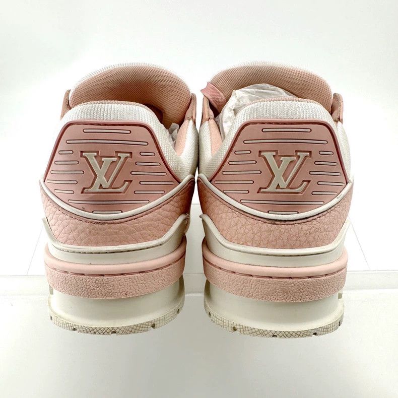 Louis Vuitton Louis Vuitton size 2.5 Black Pink and White Litchi Leather Size US 6 / IT 36 - 2 Thumbnail