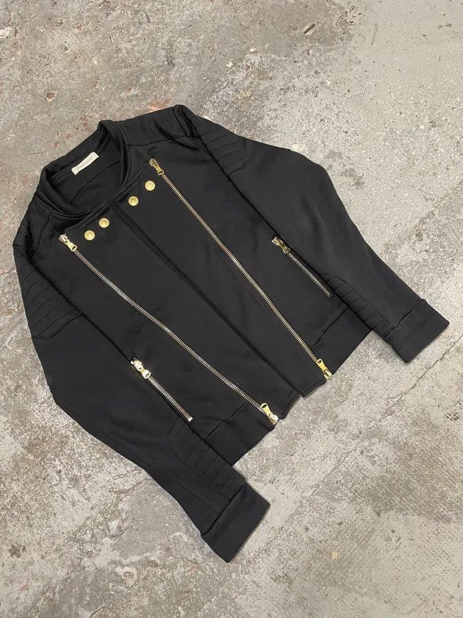Balmain 2010s Pierre Balmain Dark Horpist Multi Zips Sweater Size US S / EU 44-46 / 1 - 5 Thumbnail