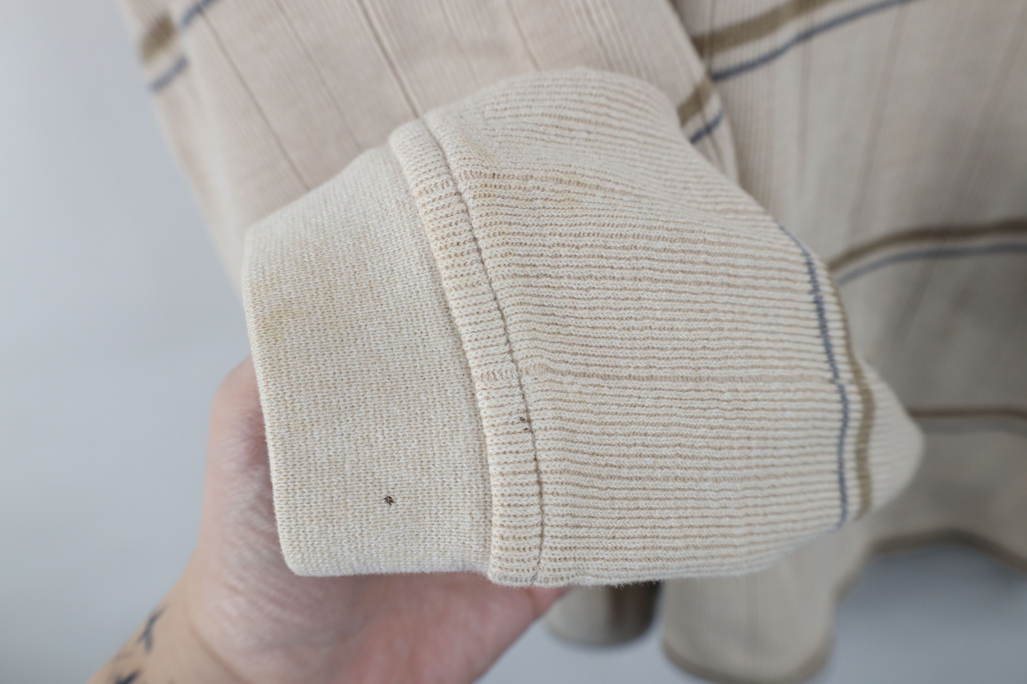 Vintage Vintage 90s Streetwear Ribbed Knit Long Sleeve Rugby Polo Size US XL / EU 56 / 4 - 7 Thumbnail