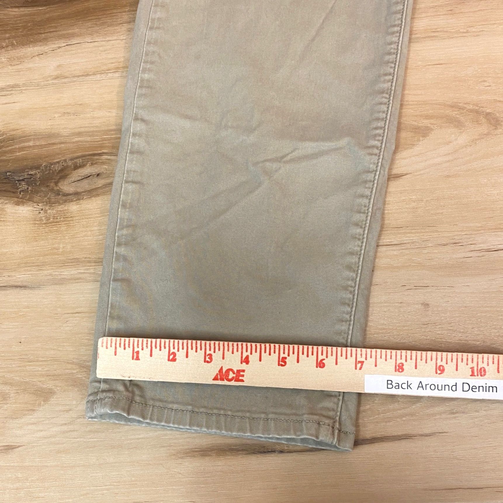Lucky Brand Lucky Brand 121 Heritage Slim 5 Pocket Pants Mens 38x30 Khaki Beige Cotton Blend Slim Chinos Casual Workwear Size US 38 / EU 54 - 7 Thumbnail