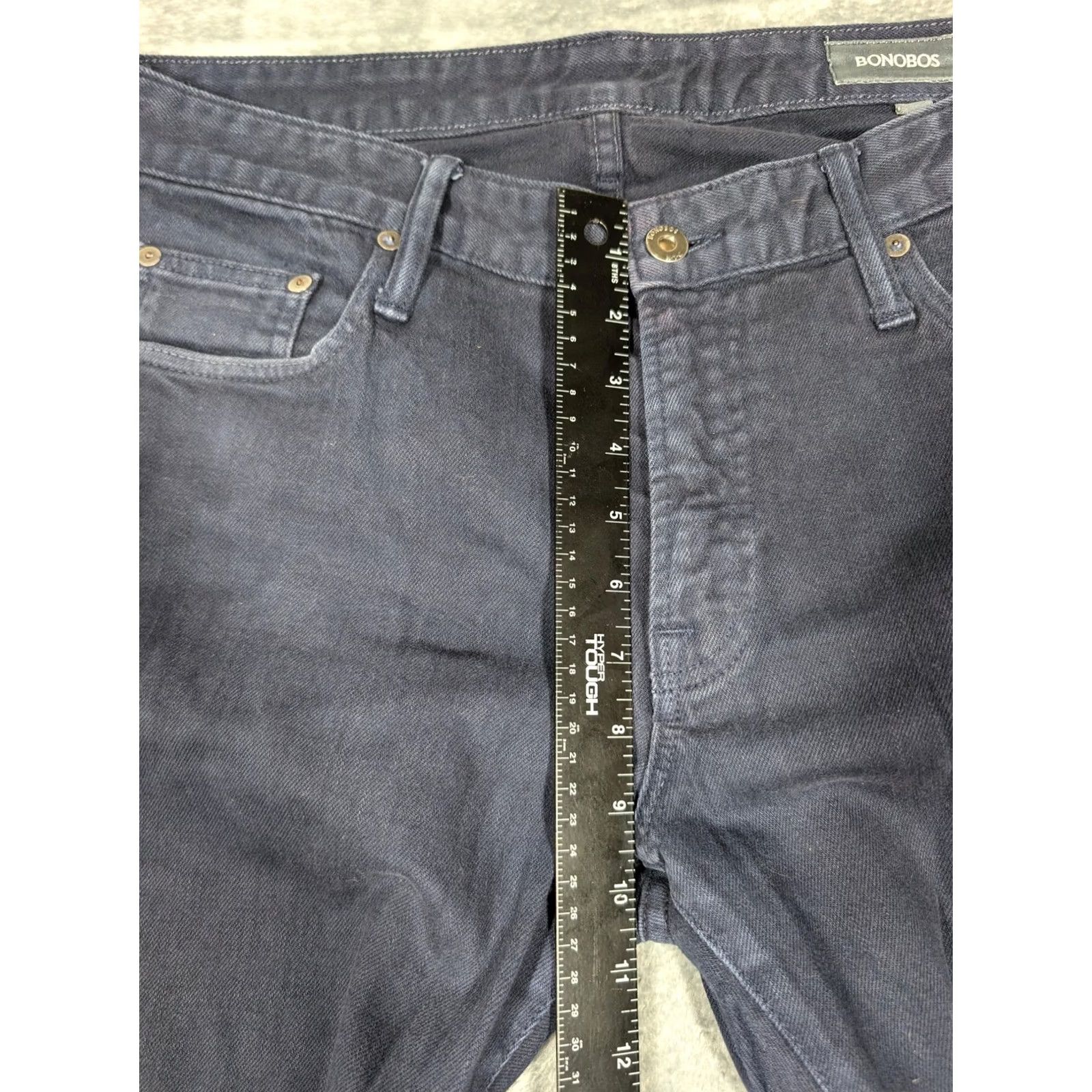 Bonobos Bonobos Jeans Mens 33x32 Navy Blue Travel Jean Stretch 5 Pocket Cotton Denim Size US 33 - 3 Thumbnail