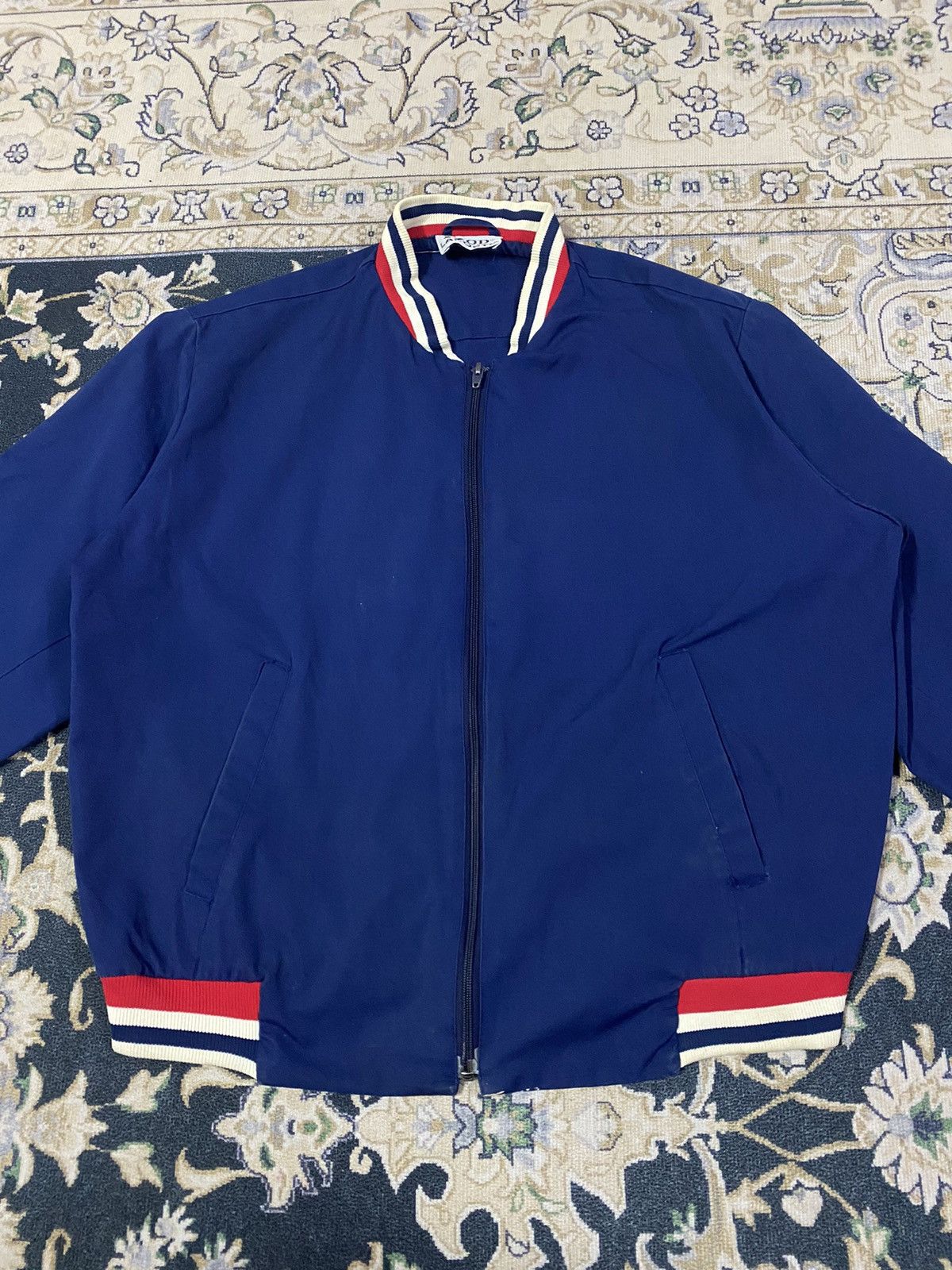 Other Vintage Blue Izod Lacoste Zipper Jacket Size US L / EU 52-54 / 3 - 6 Thumbnail