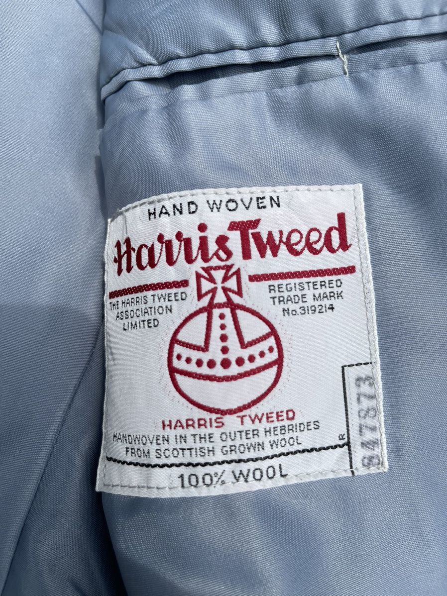 Designer Harris Tweed Handwoven Blazer Jacket Made for Pitlochry Size US M / EU 48-50 / 2 - 16 Thumbnail