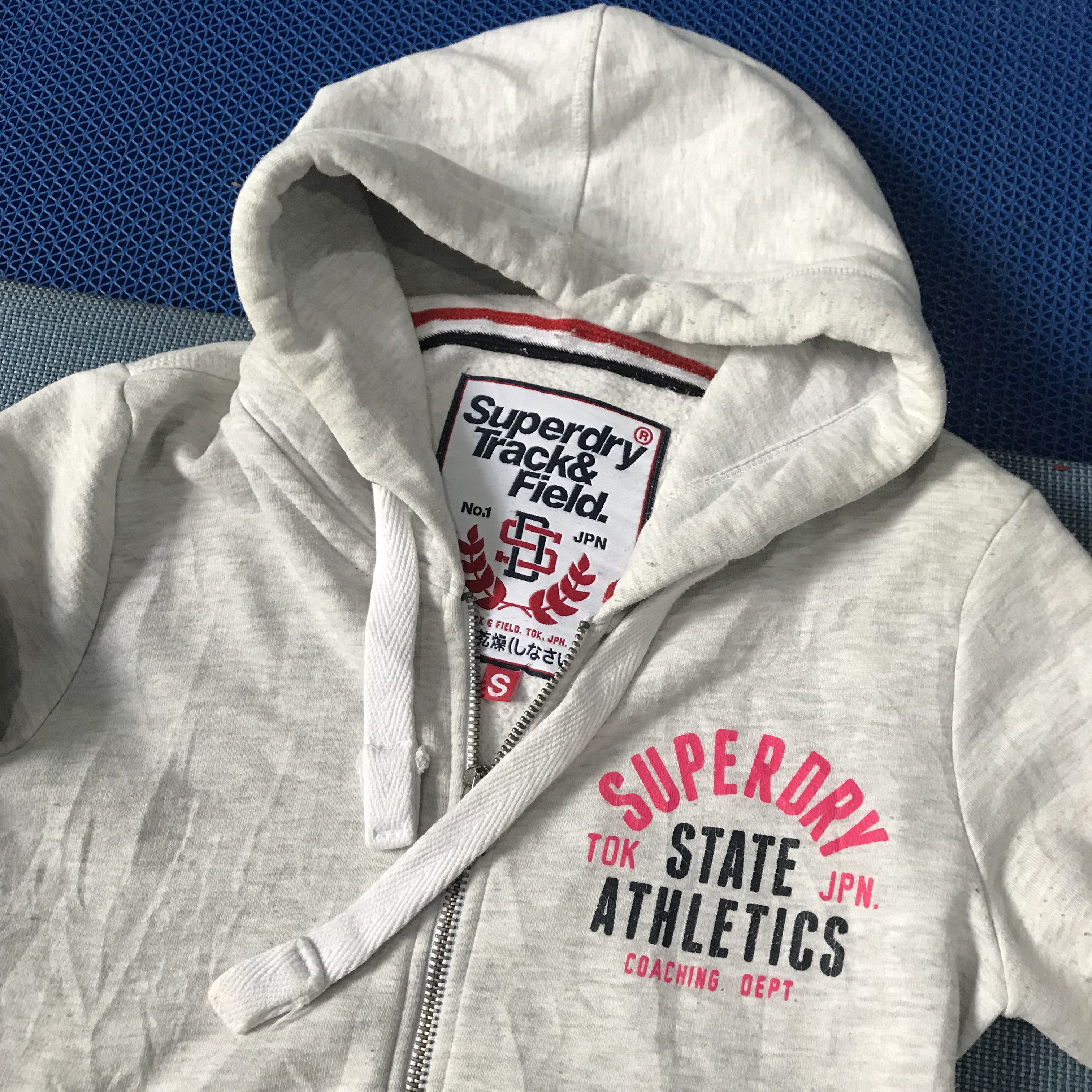 Superdry Vintage Superdry Japan Grey Jacket Hoodie track and field Size US M / EU 48-50 / 2 - 17 Thumbnail