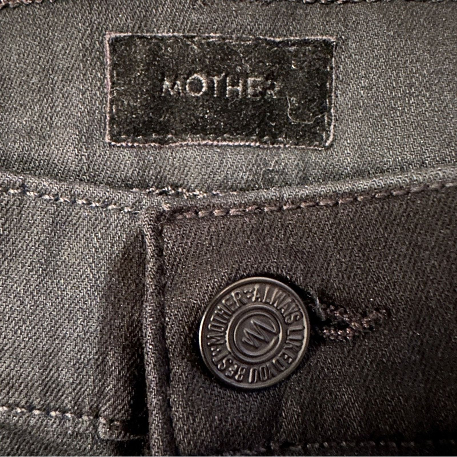 MOTHER Mother The Swooner Ankle The Whip Black Fringe Skinny Jeans Size 30" / US 8 / IT 44 - 7 Thumbnail